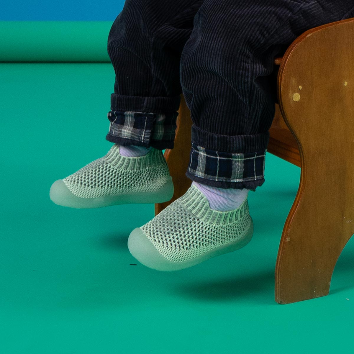 Sock 3PK Blue Forest