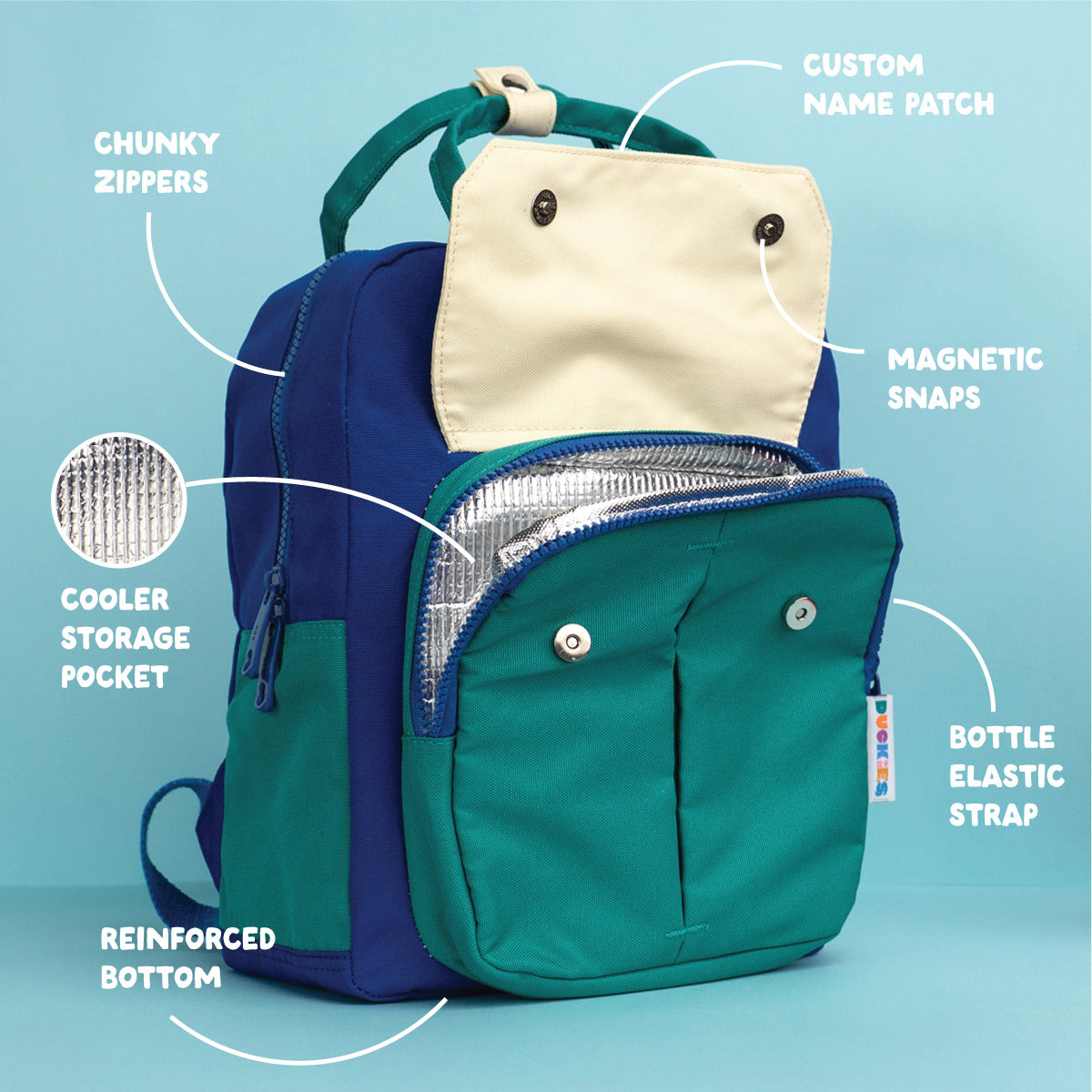 Kindy Cooler Backpack - Turtle Blue