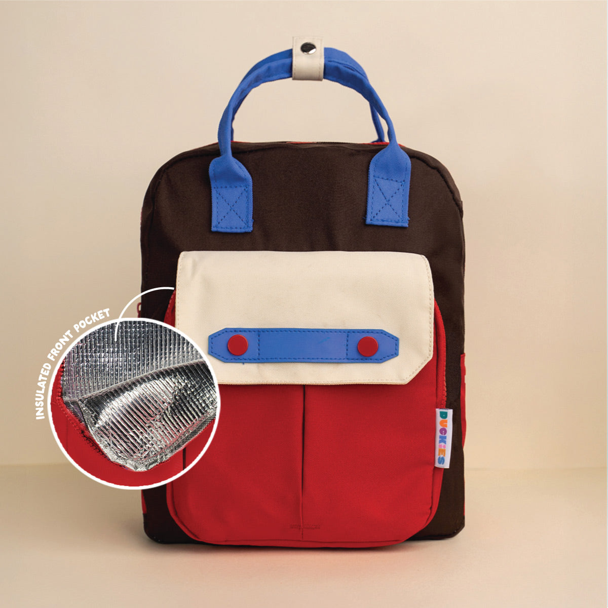 Kindy Cooler Backpack - Choc Apple
