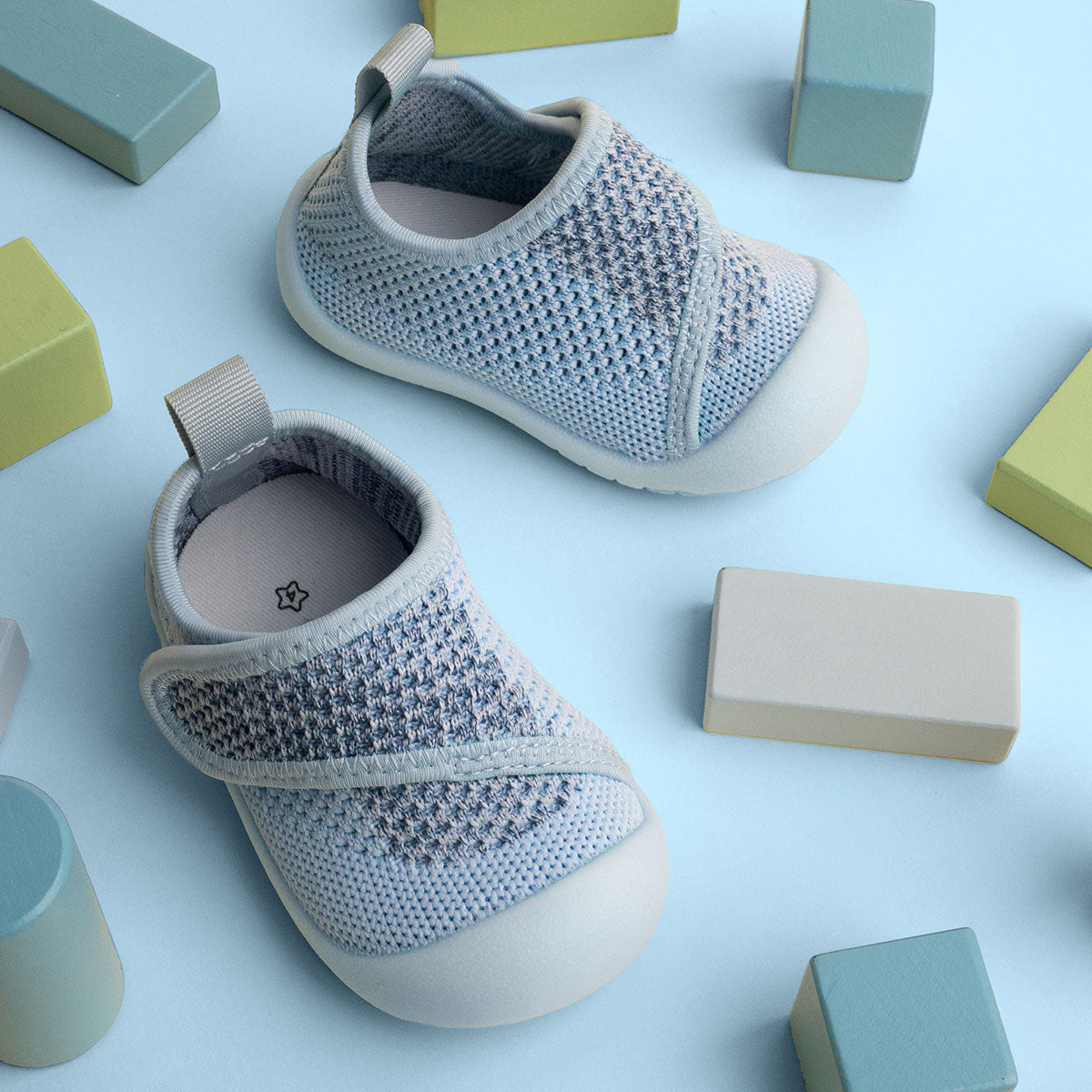 Duckies Velcro Sky Blue