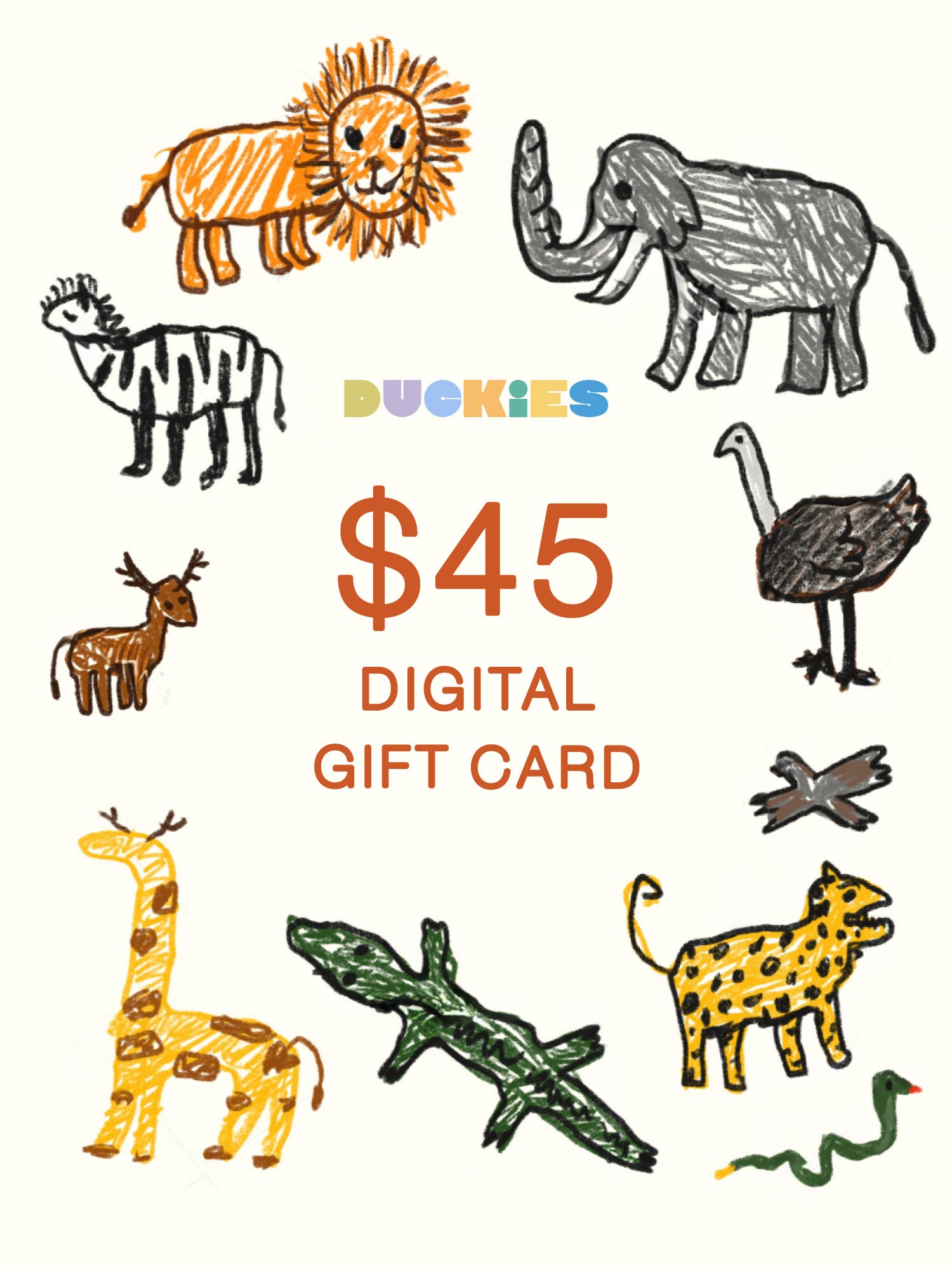 Duckies Gift card