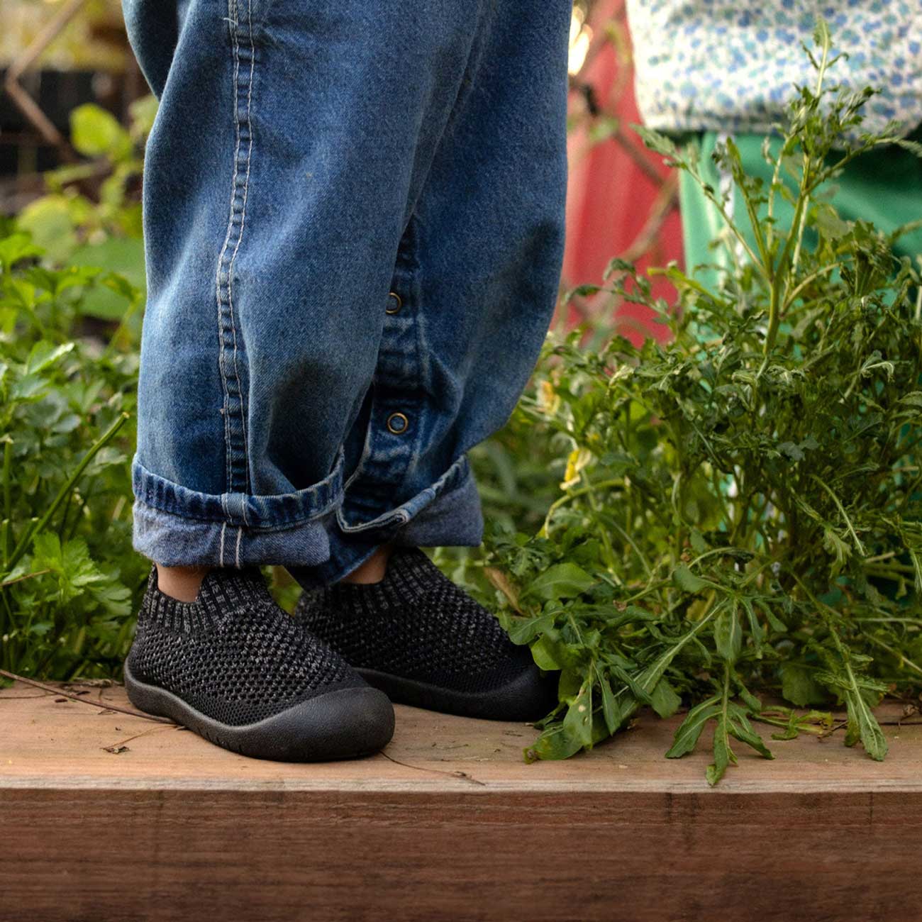 Matte black rubber duckies shoes