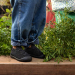 Matte black rubber duckies shoes