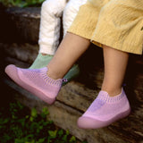 Pastel bubblegum rubber duckies shoes
