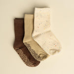 Three pairs of mid-height socks 