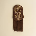 Brown non-slip duckies sock
