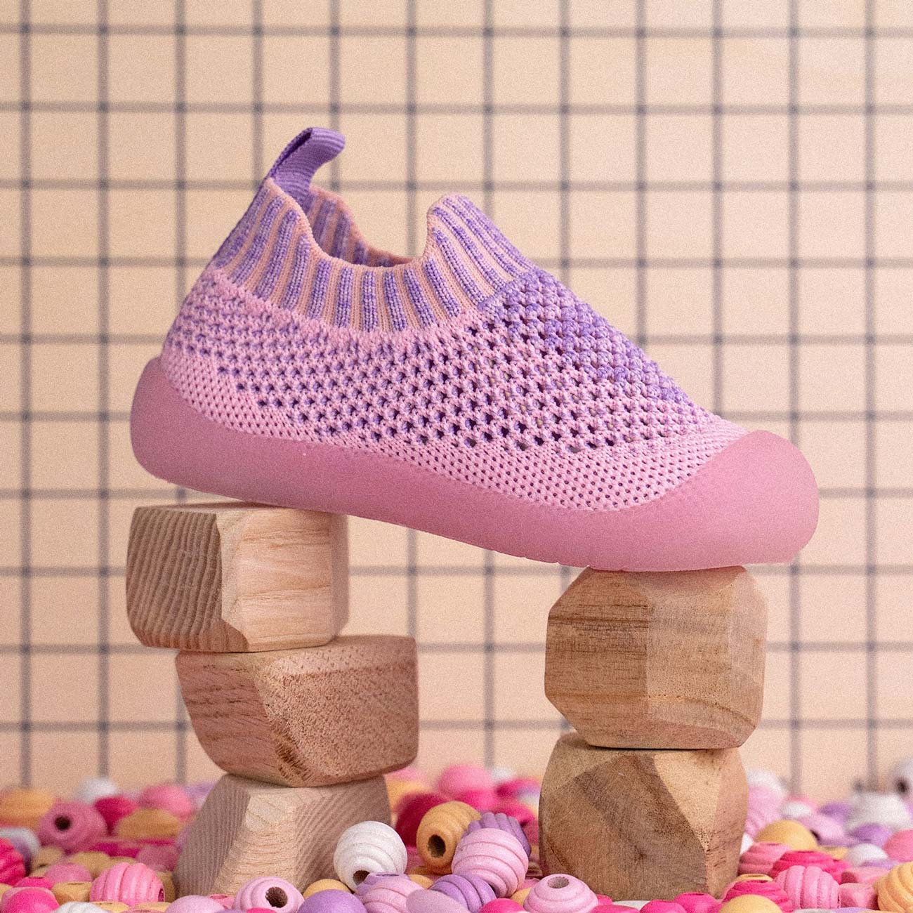 Pink bubblegum duckies shoes