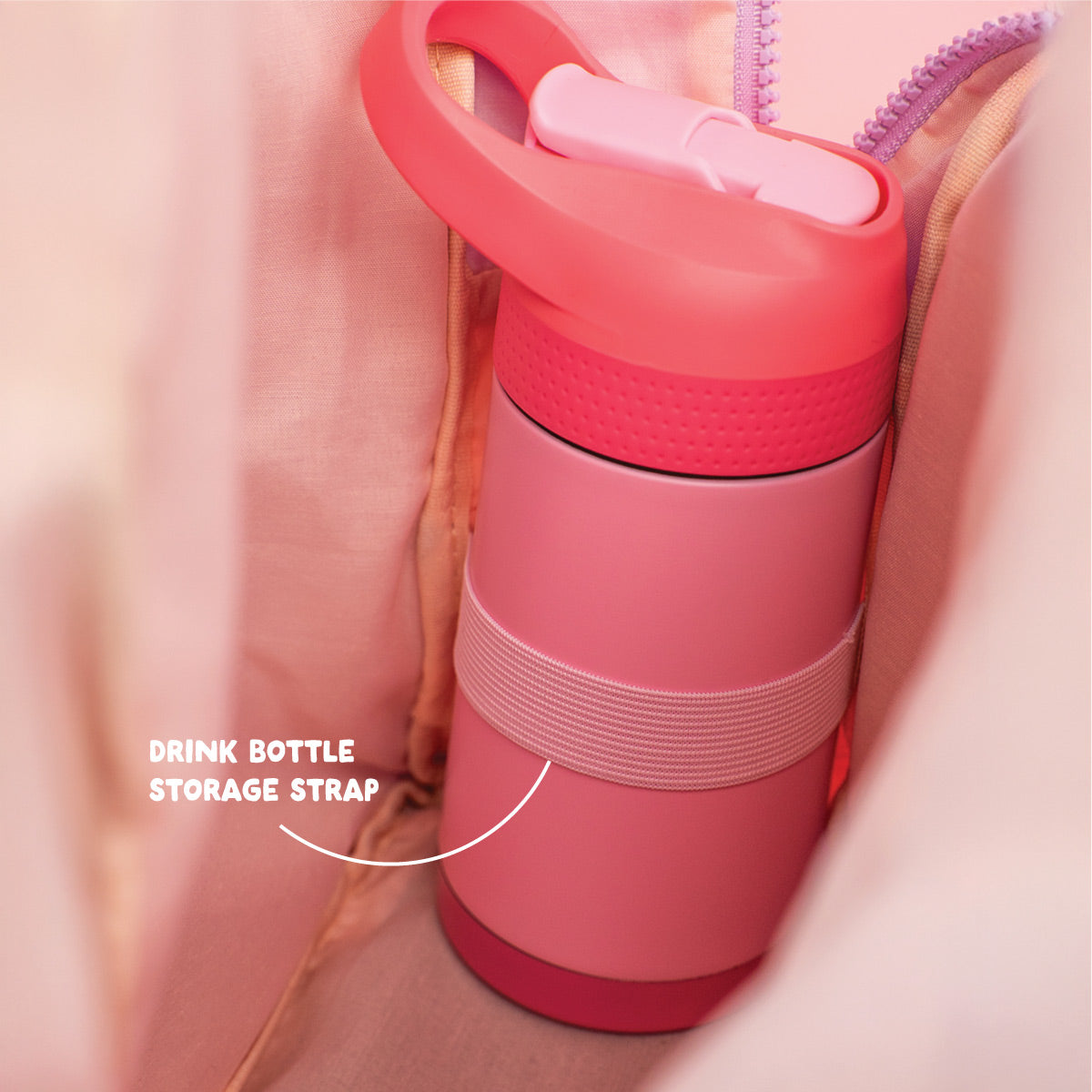 Kindy Cooler Backpack - Baby Pink