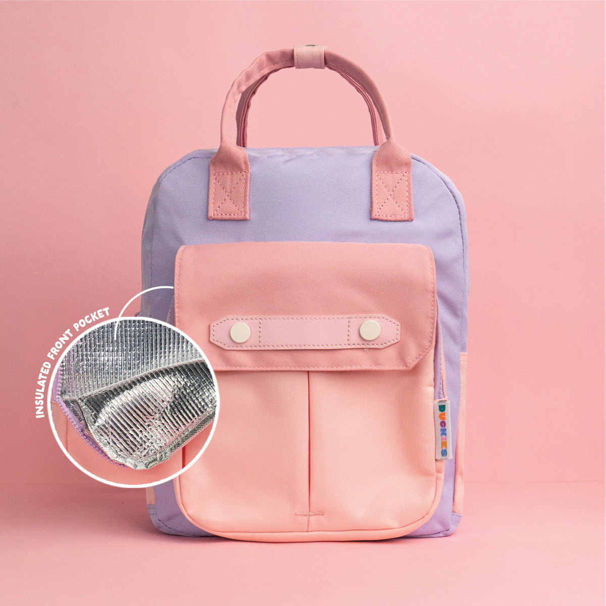 Kindy Cooler Backpack - Baby Pink