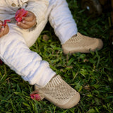 Oat colored rubber duckies shoes