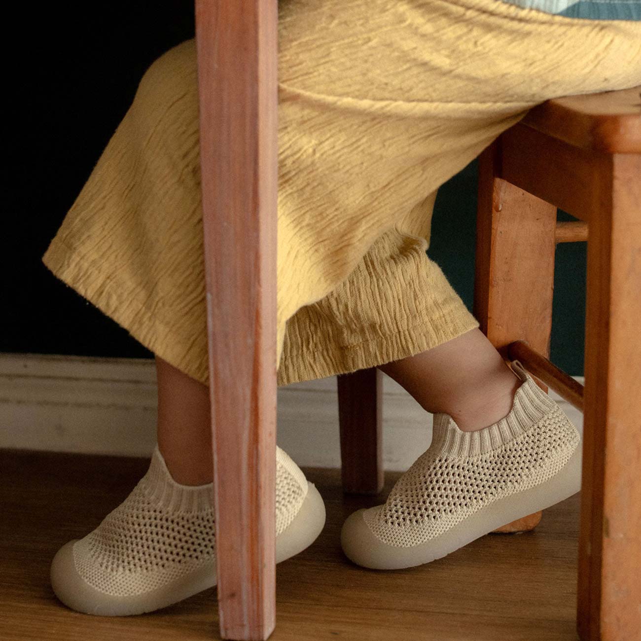 Oat colored rubber duckies shoes