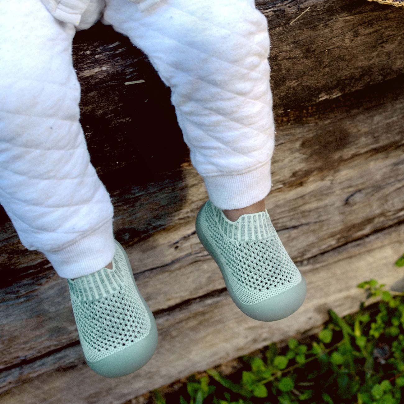 Duckies Slip-On Sage Fleck