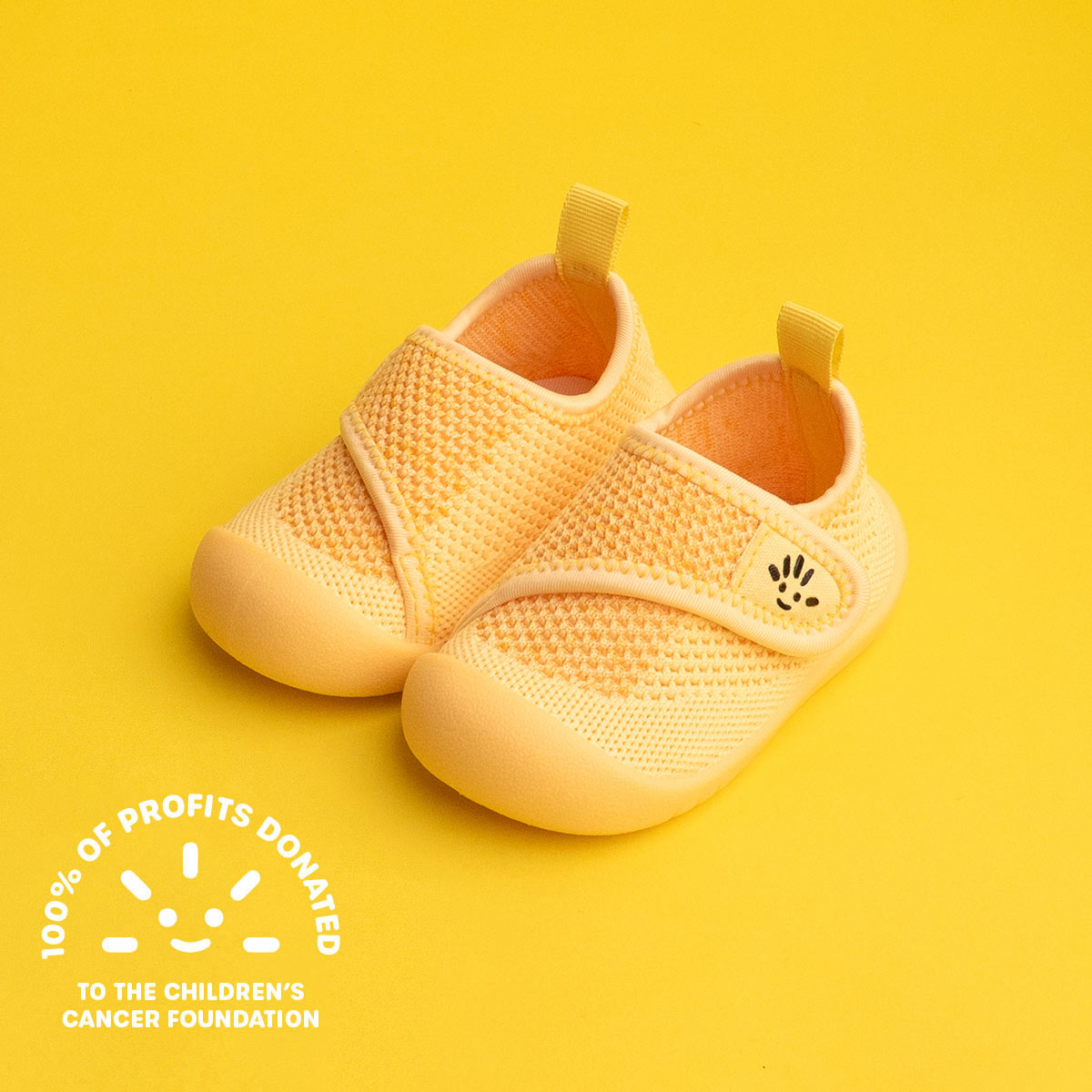 yellow baby shoes