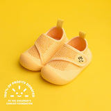 yellow baby shoes