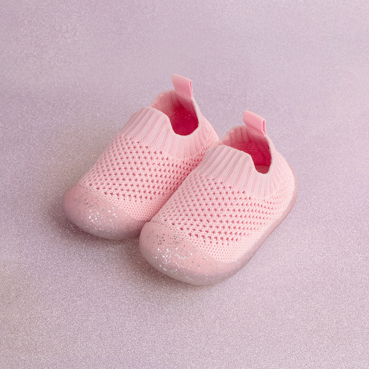 pink baby shoes