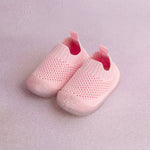 pink baby shoes