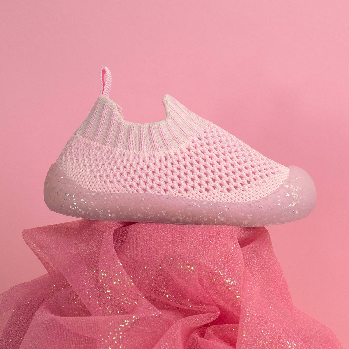 duckies glitter pink shoes 