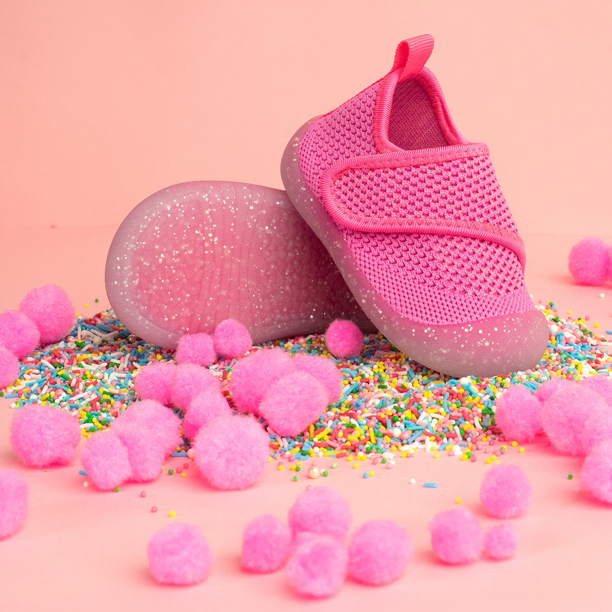 duckies pop pink glitter