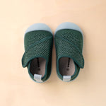 green baby shoes