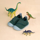 Green and blue children's shoes
