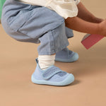 duckies Velcro blue kids shoes 