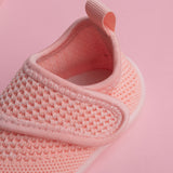 duckies Velcro pink baby shoes 