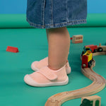 duckies Velcro pink slip on shoes 