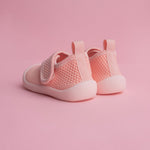 duckies Velcro pink shoes 