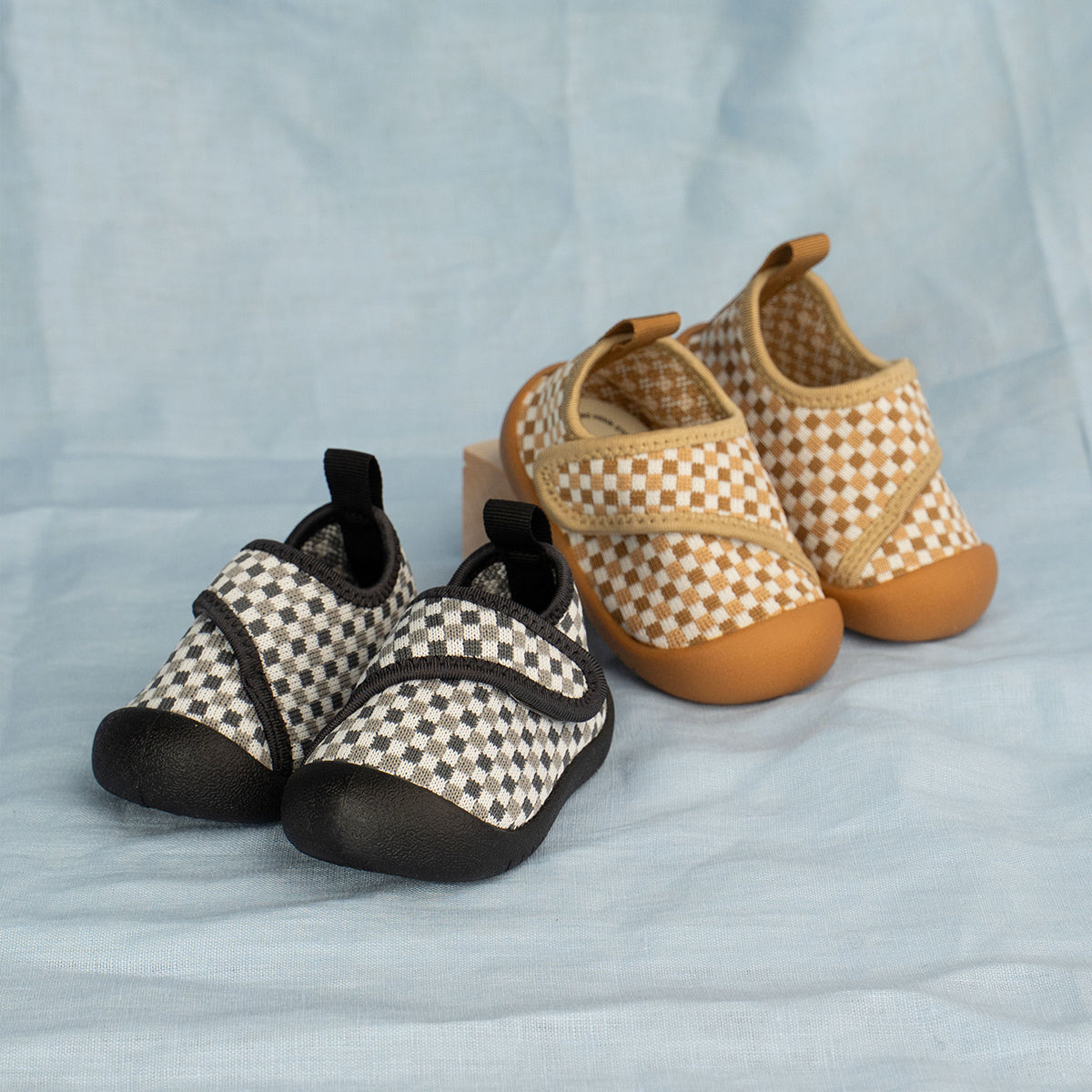 checkered baby shoes 