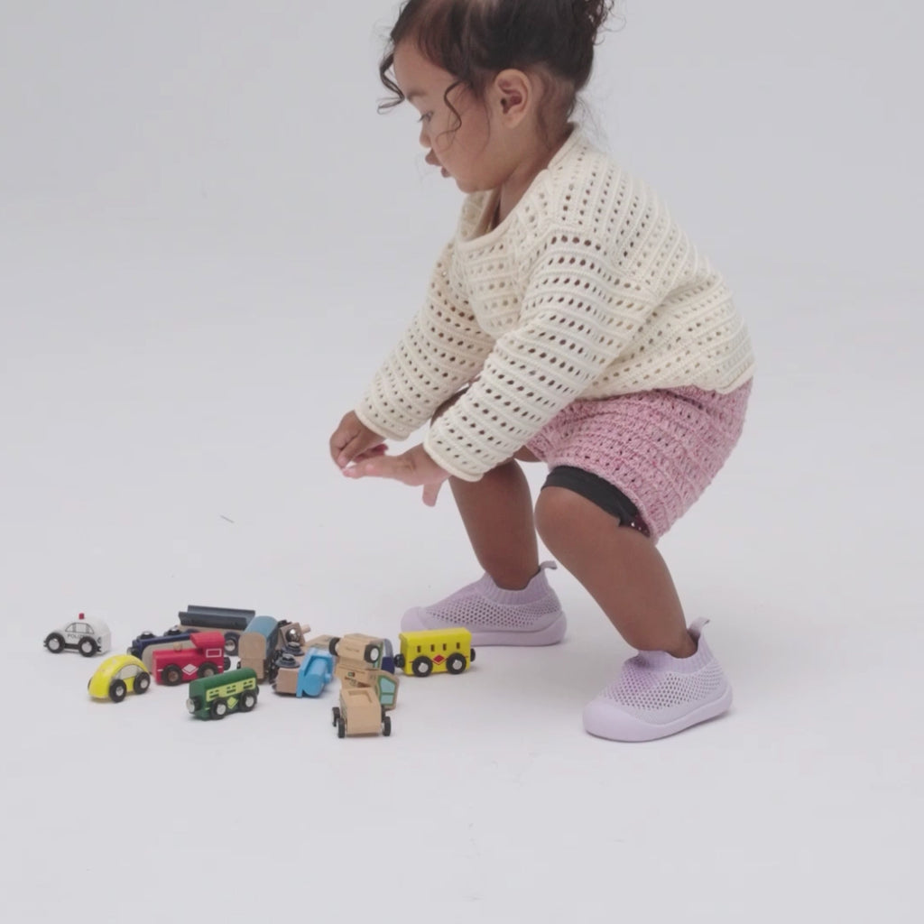 Lavender baby duckies shoes 
