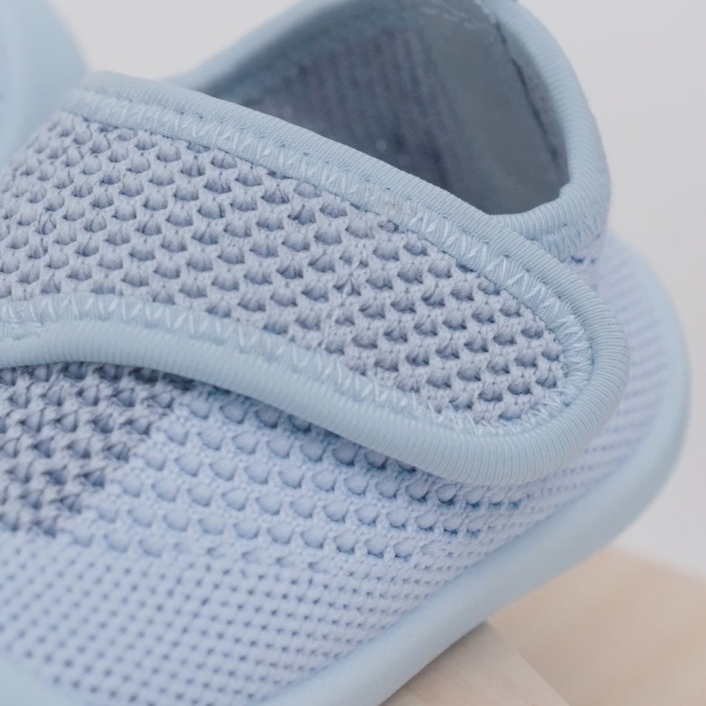 Velcro sky blue shoes 