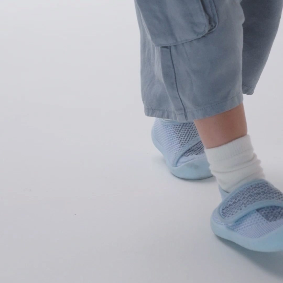 velcro sky blue shoes 