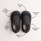 Duckies Slip-On Black Fleck