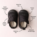 Duckies Velcro Black
