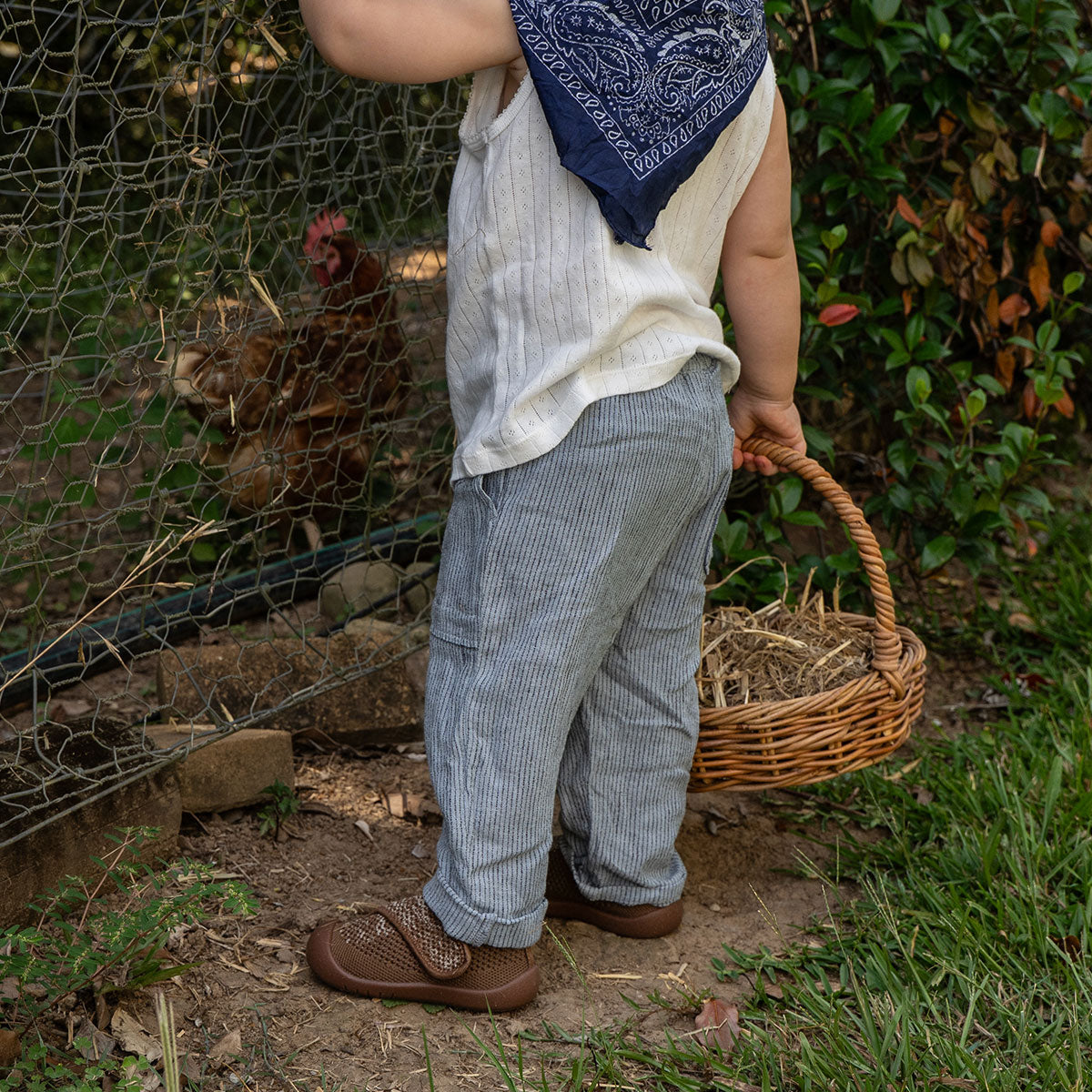 Duckies Velcro Walnut